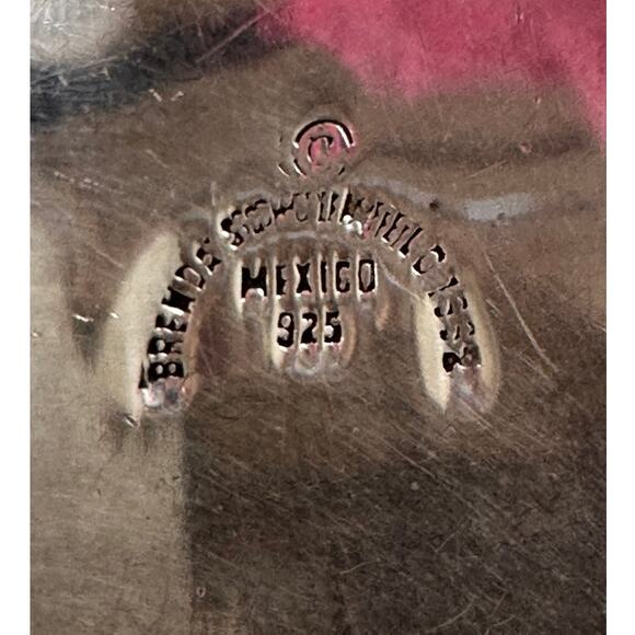 Vintage Mexico Brenda Schoenfeld Design Sterling Silver Wide Cuff - Picture 8 of 12